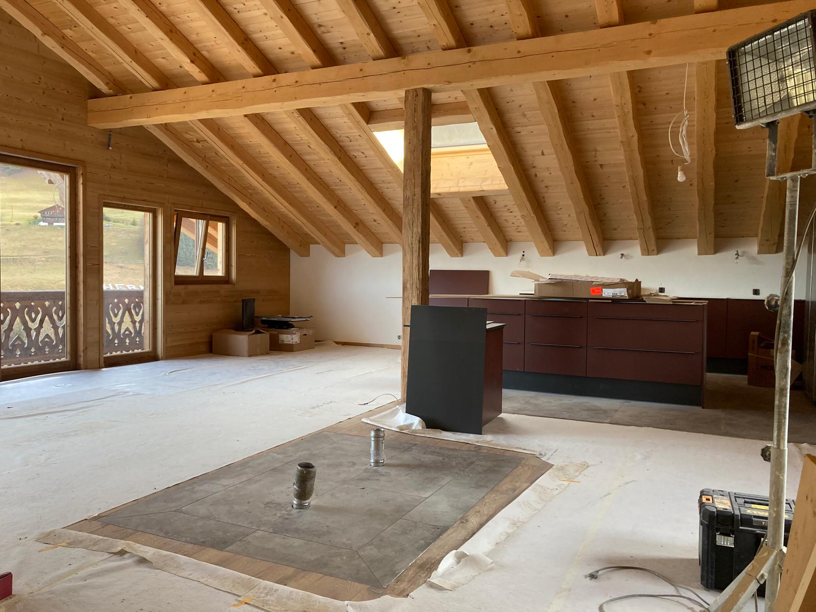 Chalet Val-d'Illiez - chantier
